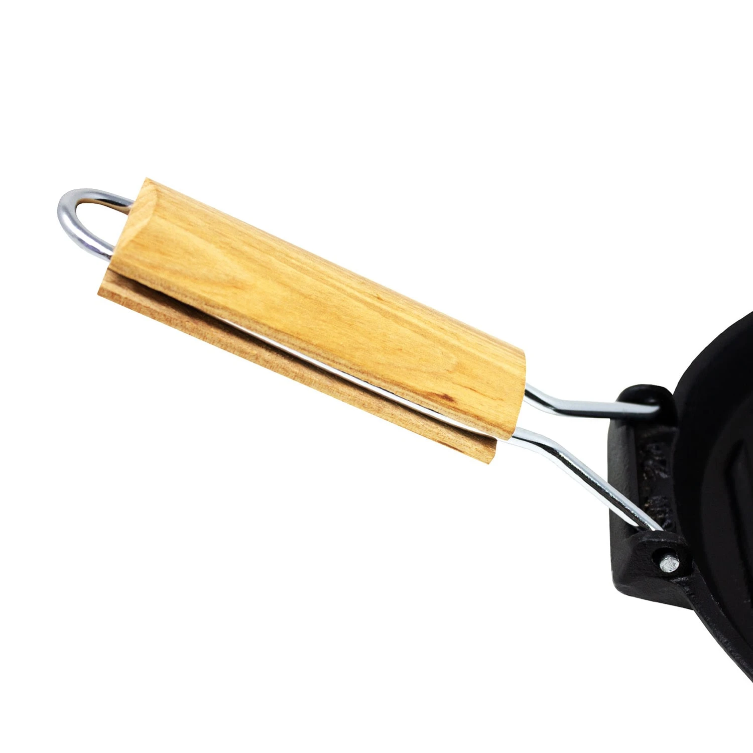 Retinta Grill- Und Steakpfanne Rund Gusseisen Voreingebrannt Holzgriff – Bild 4