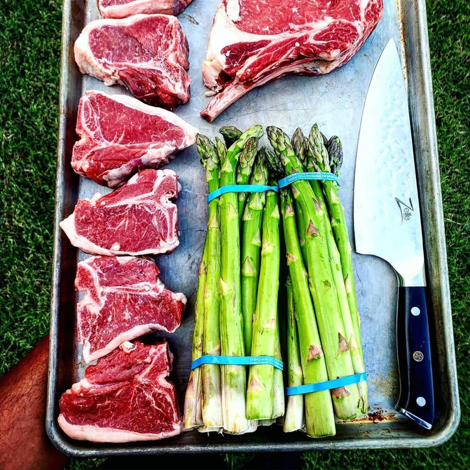 Alpha-Royal Japanese Serie 8" Chefkochmesser Damaszener-Stahl 67-lagig – Bild 4