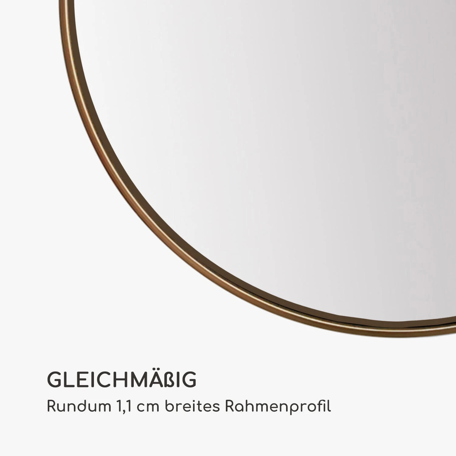 Fournier Wandspiegel Metallrahmen Rund Ø 40 Cm – Bild 5