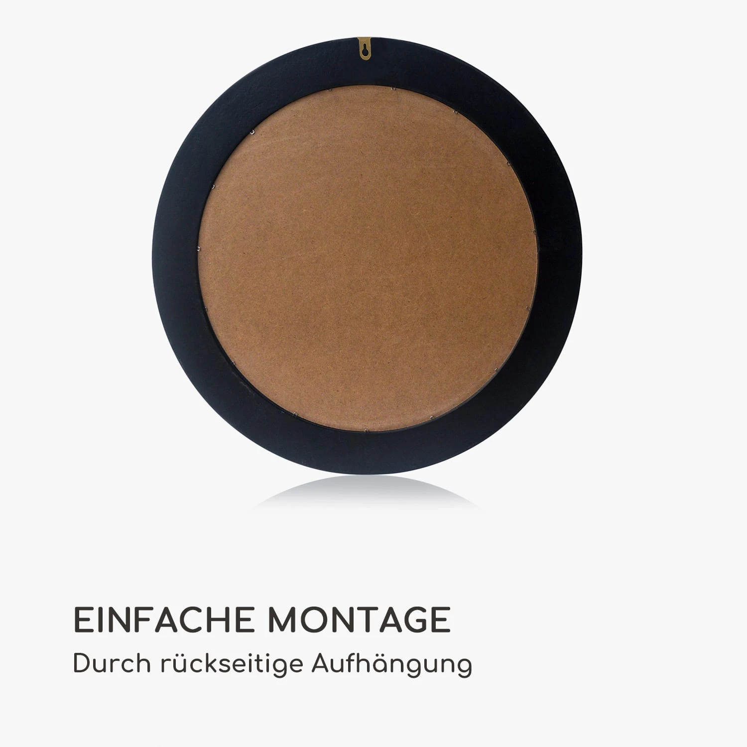 Cheyne Wandspiegel Holzrahmen Rund Ø 60 Cm Mosaik-Design – Bild 6