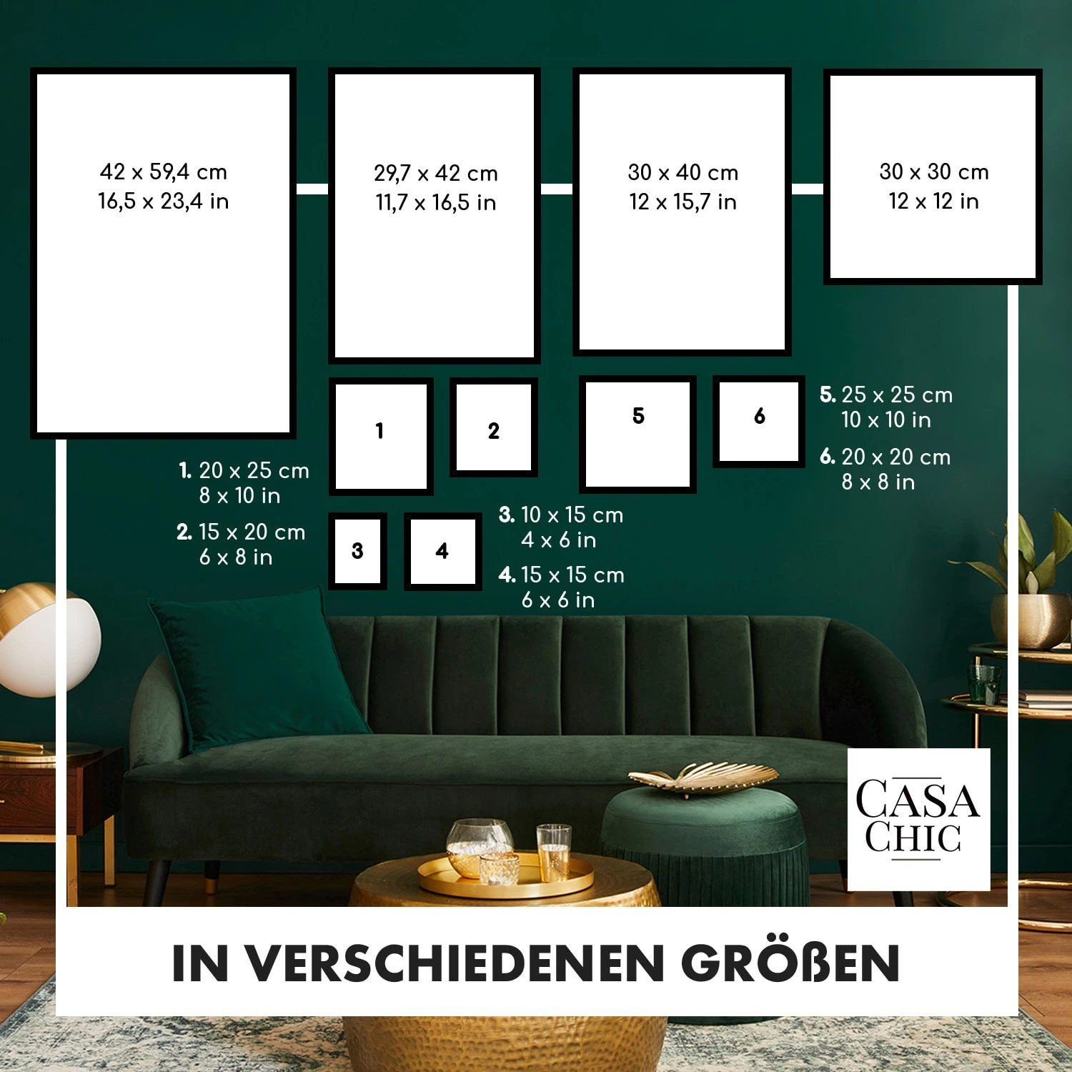 Cannon Bilderrahmen Quadratisch 30 X 30 Cm Fotos Passepartout Echtholz – Bild 6