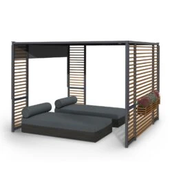 Valence Gazebo 3x3 M UV50+ Wasserabweisend LED-Solar-Beleuchtung Solar-Panel