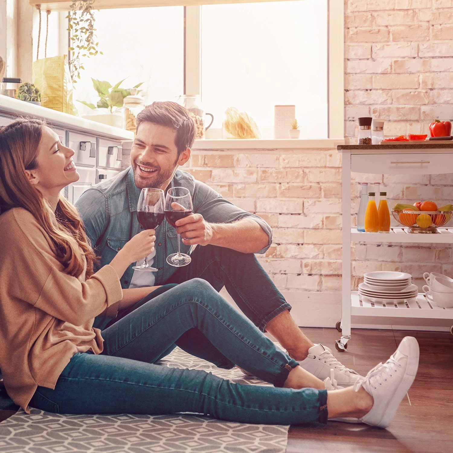 Tennessee Servierwagen Küchenwagen 4 Etagen Holz Granit Mobil – Bild 2