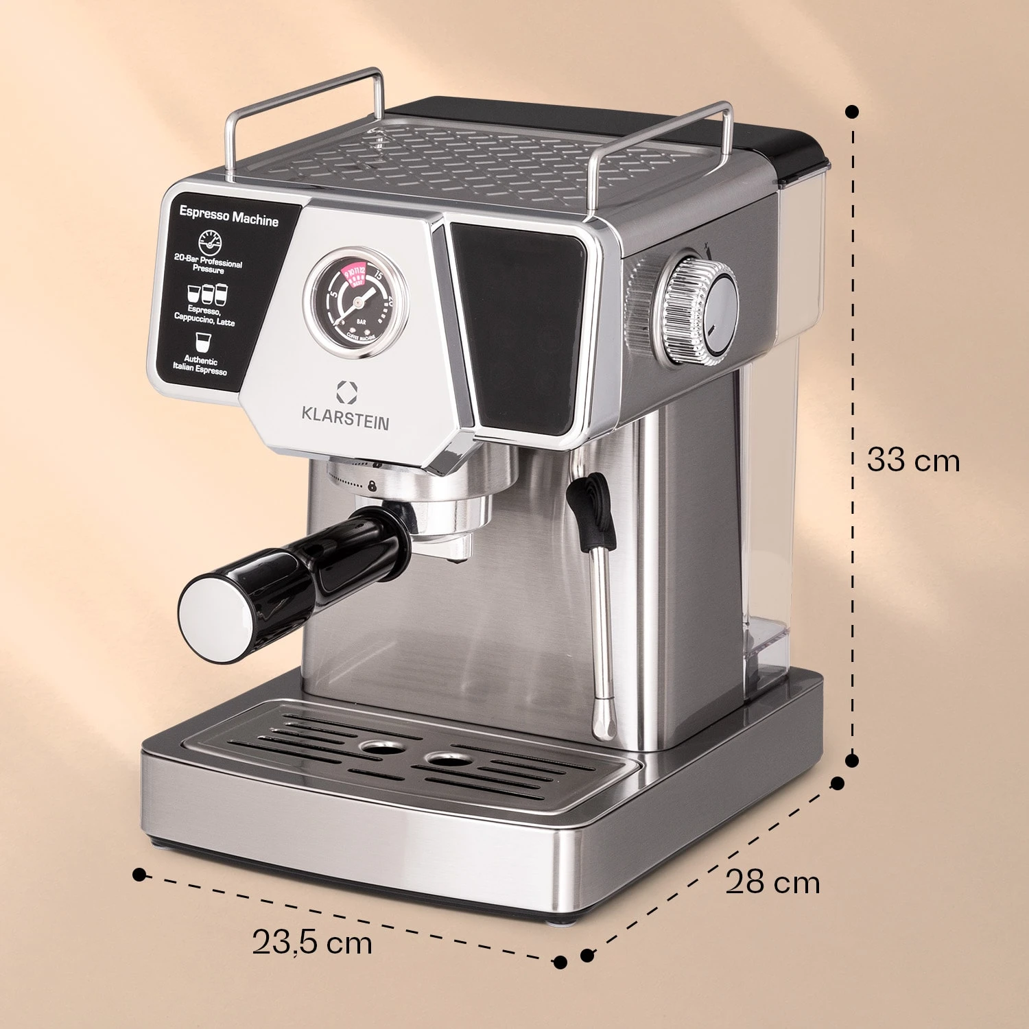 Libeica Espressomaschine 19 Bar Ca. 10 Tassen 1,8 Liter Milchschaum – Bild 8