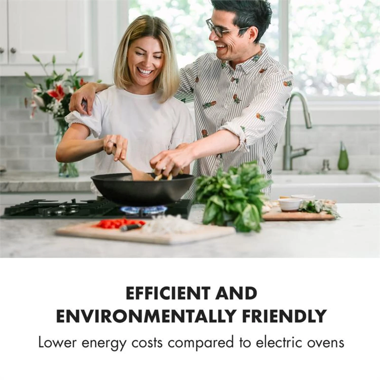 Kalahari Ignito Einbau-Ofen-Set Elektro / Gas 68Ltr Schwarz Edelstahl – Bild 7