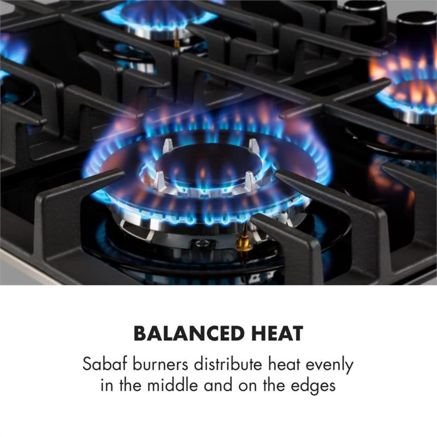 Kalahari Ignito Einbau-Ofen-Set Elektro / Gas 68Ltr Schwarz Edelstahl – Bild 8