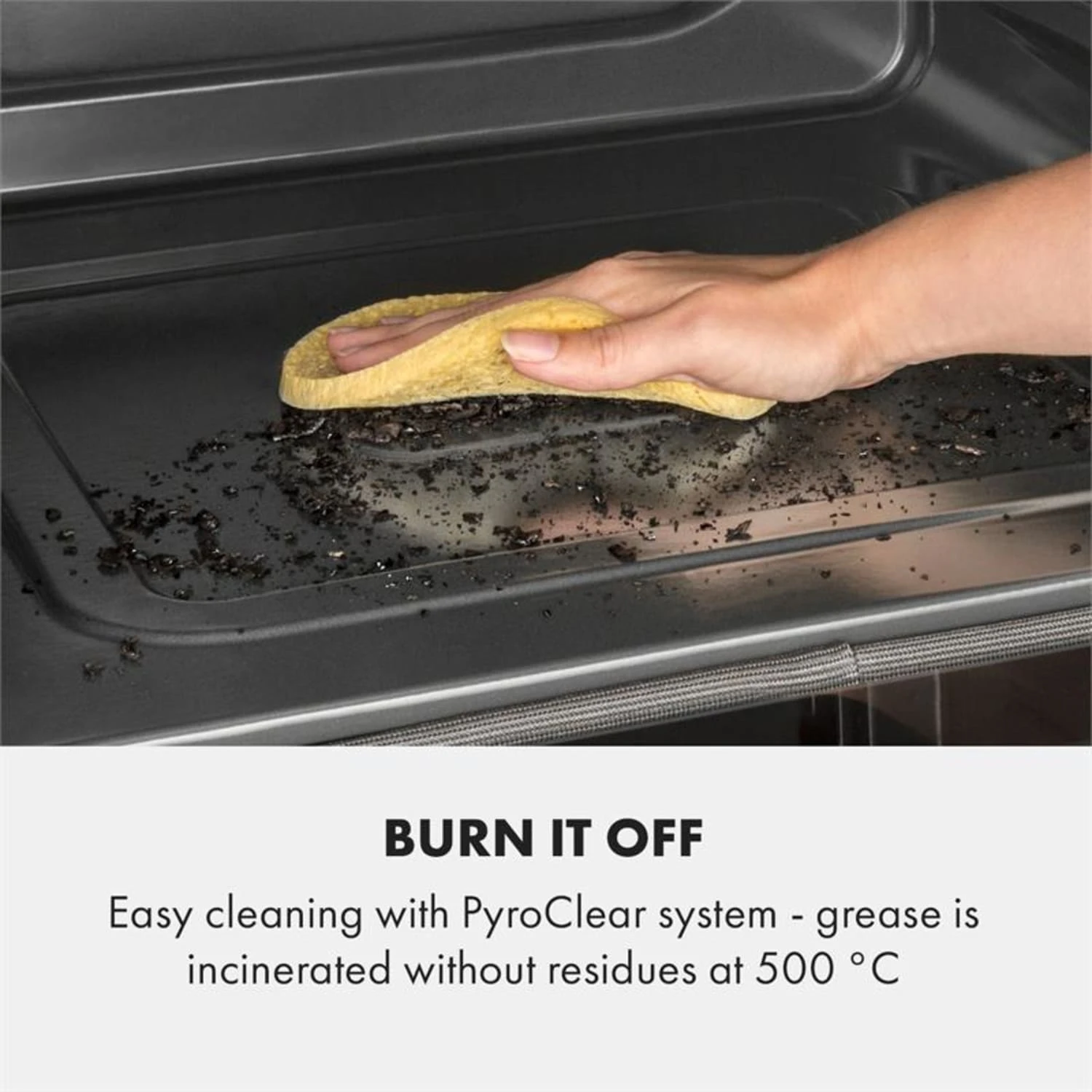 Gusteau Delicatessa Einbau-Ofen-Set Induktion 7000W Schwarz Edelstahl – Bild 4